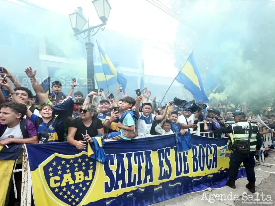 Imagen compartida por la prensa de Boca Juniors hace instantes en Salta