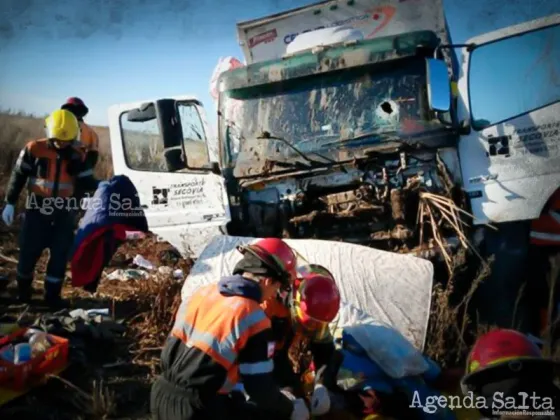 Un camionero fue apedreado cuando intentaba eludir un piquete de transportistas, chocó y murió