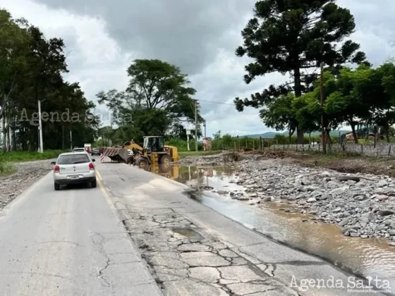 Salta: tras el temporal la ruta nacional 51 permanece cortada e intransitable y la 68, con precaución