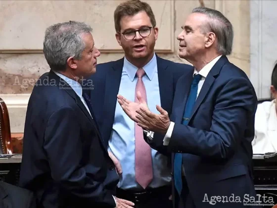 Miguel Ángel Pichetto, Emilio Monzó y Nicolás Massot del bloque Hacemos Coalición Federal (Foto: Télam)
