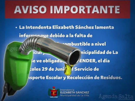 Escasez en Salta: Un municipio suspendió los servicios de recolección de residuos y transporte escolar