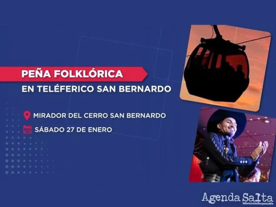 Peña folklórica en Teleférico San Bernardo