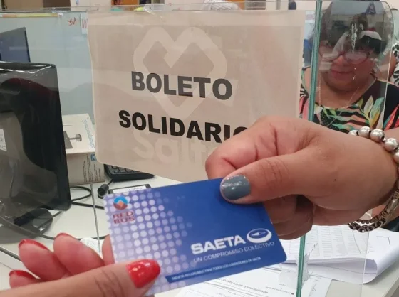 Estos son los puntos para realizar la carga del boleto solidario