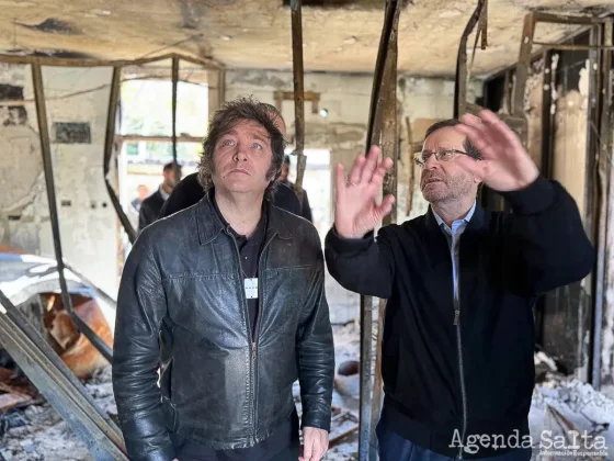 Javier Milei visitó un kibutz atacado por Hamas