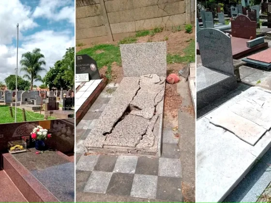 Profanaron las tumbas de Carlos Menem y su hijo en el Cementerio Islámico