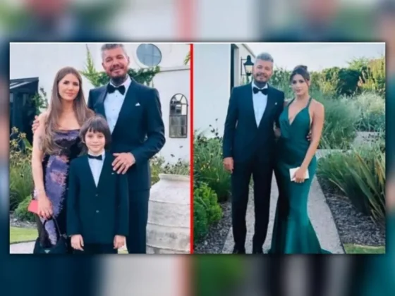 Los imponentes looks de Tinelli y Milett en la boda de Cande Tinelli y Coti Sorokin