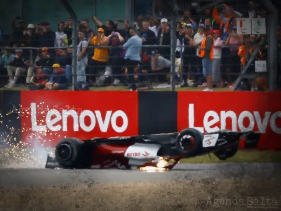 Fórmula 1: Terrible choque y vuelco del piloto Guanyu Zhou