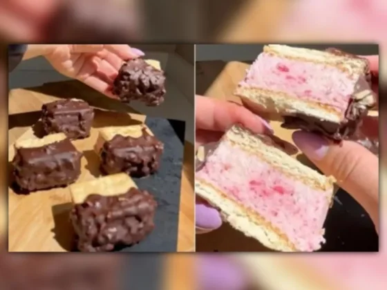 Alfajores helados de frutilla: una receta original