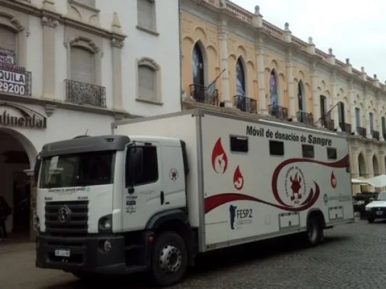 El miércoles habrá colecta de sangre de todo grupo y factor en la plaza 9 de Julio de la capital
