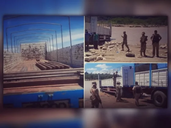 Quisieron cruzar por la frontera 22 toneladas de rieles de tren robados de Salta