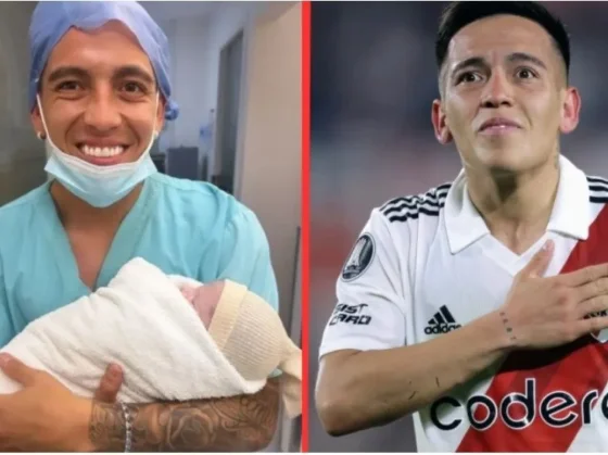 Nació la hija de Esequiel Barco y el futbolista de River le dedicó un tierno mensaje