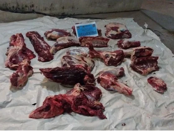 La policía secuestró gran cantidad de carne no apta para el consumo humano