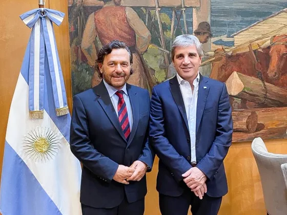 Gustavo Sáenz se reunió con "Toto" Caputo: "el norte necesita más obras de infraestructura"