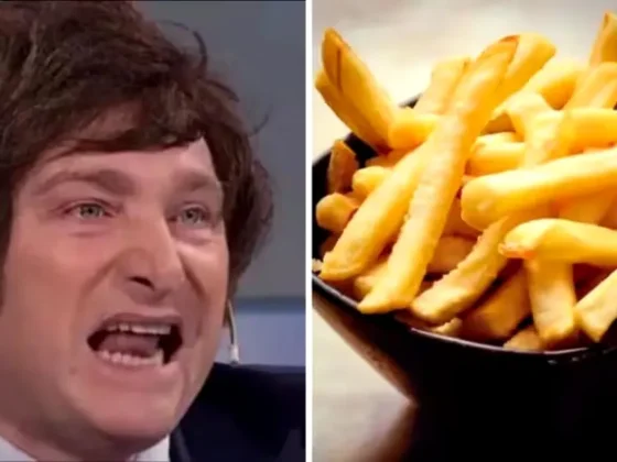 Por qué Javier Milei no puede ni ver un plato de papas fritas