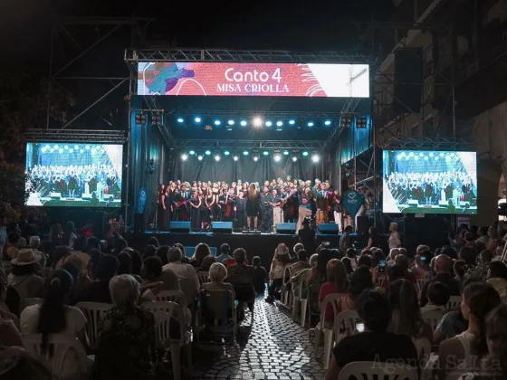 Salteños y turistas disfrutaron de la Misa Criolla de la mano de Canto 4