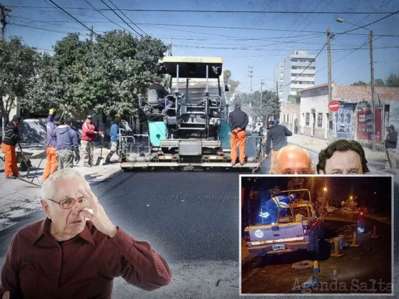 La Municipalidad pavimentó y en menos de 4 horas aguas del norte la rompió