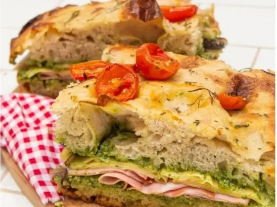 Sanguches con pan de focaccia: una receta explosiva para el almuerzo