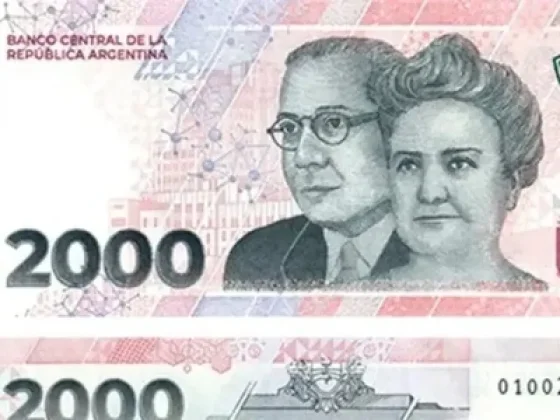 Pagan $80.000 al suertudo propietario de este billete de 2 mil pesos argentinos