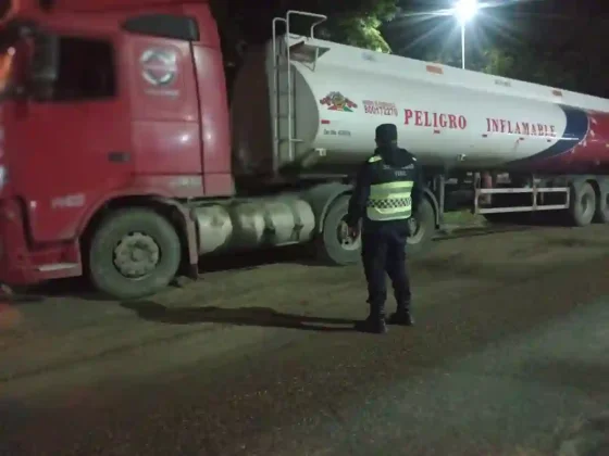 Seguridad vial infraccionó a un camionero por alcoholemia positiva