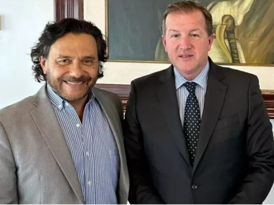 Eduardo Serenellini visitó Salta y se reunió con el gobernador