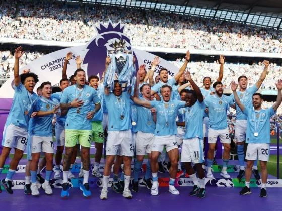 El Manchester City de Julián Álvarez se consagró en la Premier League por cuarta vez consecutiva