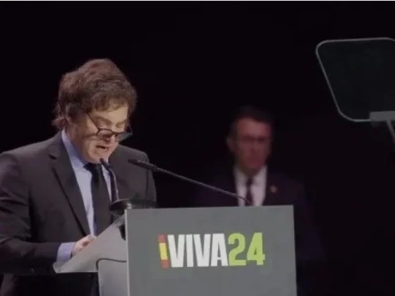 Javier Milei en el evento de Vox: "Abrirle la puerta al socialismo es invitar a la muerte"