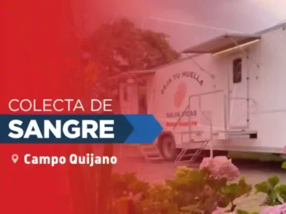 En Campo Quijano recibirán donaciones de sangre este miércoles