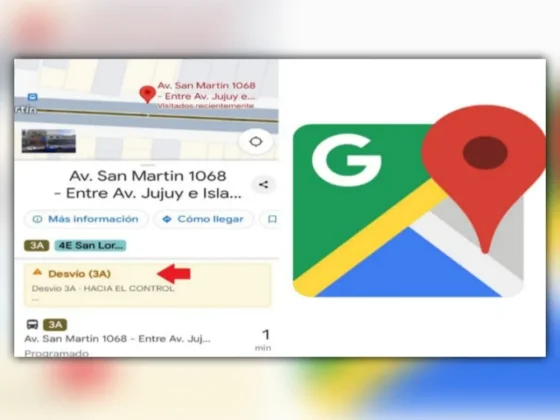 SAETA muestra los cambios de paradas y desvíos en Google Maps