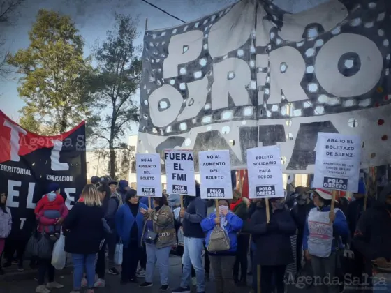 Corte y protesta en el centro: Marchan contra el boletazo de Sáenz y Saeta