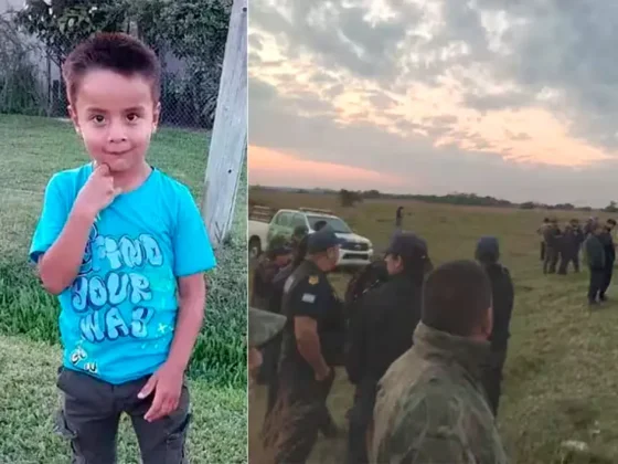 La Policía de Corrientes demoró a tres personas por la desaparición del nene de cinco años