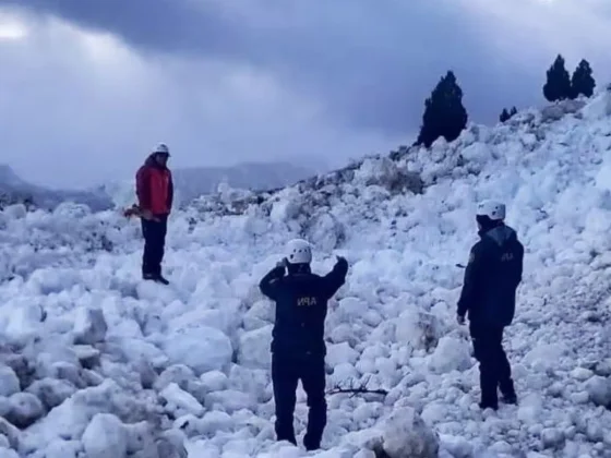 Las intensas lluvias y nevadas provocaron una avalancha en un lago de Neuquén