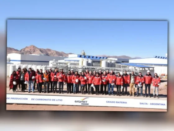El gobernador y autoridades de Eramine inauguraron la primera mina en producción de litio de Salta