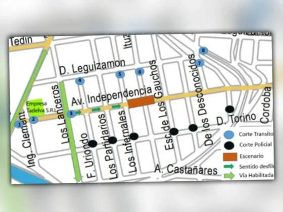 Independencia Nacional: cómo será el operativo de tránsito por los actos conmemorativos
