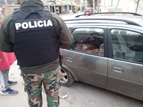 La policía rural decomisó 100 kilos de carne no apta para el consumo humano
