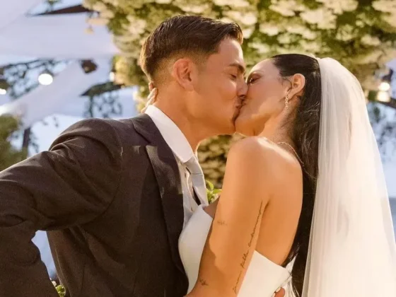 Oriana Sabatini y Paulo Dybala ya son marido y mujer
