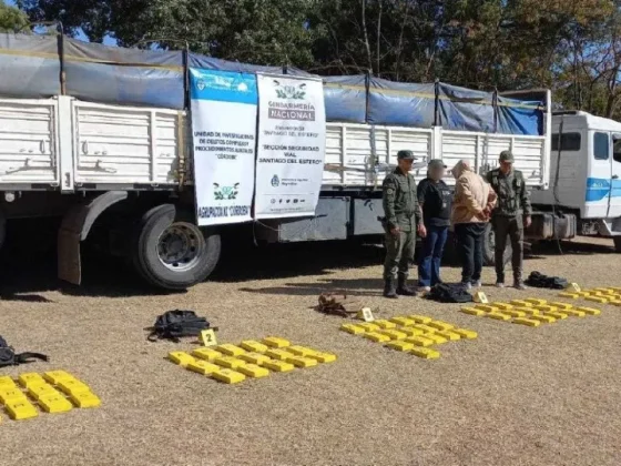 RUTA 34: Detienen a camionero que transportaba más de 80 kilos de cocaína