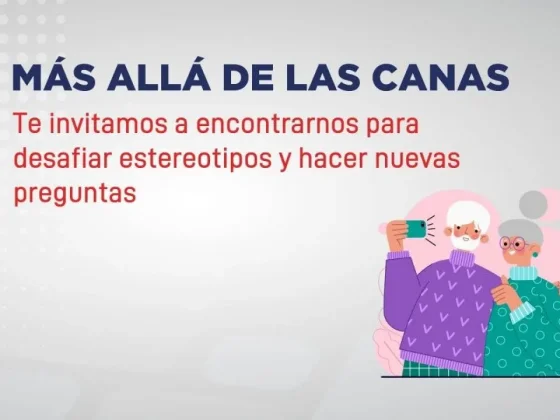 Se realizará un ciclo de talleres para personas mayores de 60 años