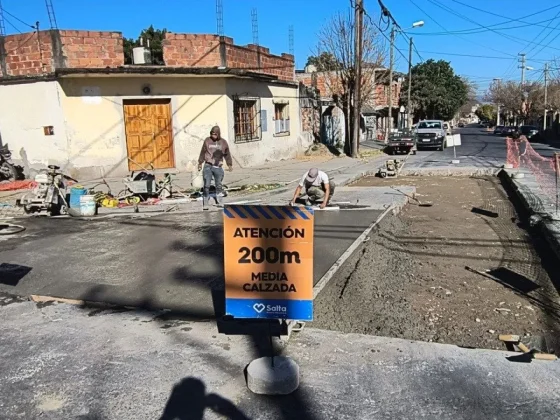 Se colocó nuevo hormigón en Deán Funes y Velázquez