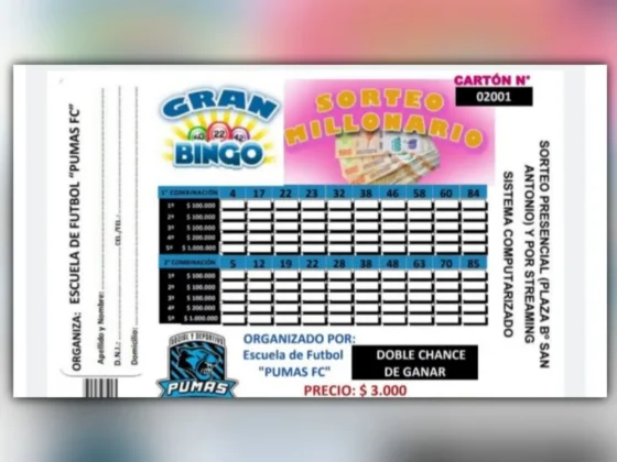 ENREJA denunció penalmente la venta de un bingo no autorizado