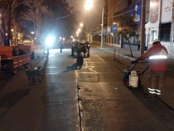 Se hicieron arreglos de calzada en inmediaciones al parque 20 de Febrero