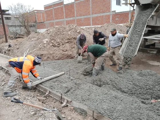 Avanzan las obras en calles de Villa Palacios y María Esther