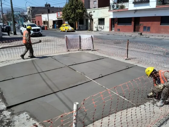 Se colocó nuevo hormigón en la calle Gorriti al 1.000
