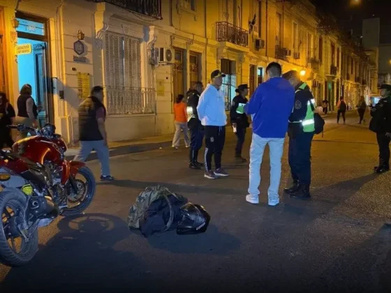 Nena salteña sufrió un accidente en pleno centro de la ciudad