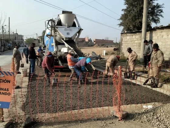 El municipio colocó nuevo hormigón en barrio Scalabrini Ortíz