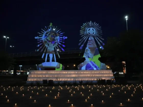 Este sábado encenderán las velas en la rotonda del Peregrino