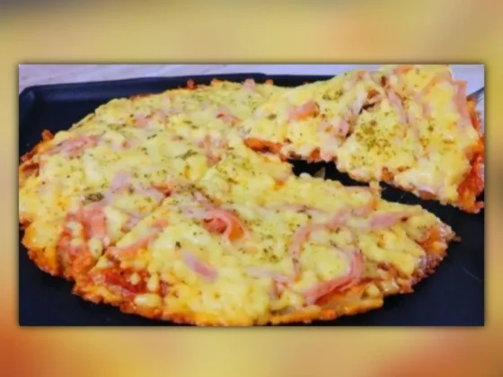 Pizza sin harinas con base de papa: riquísima y original