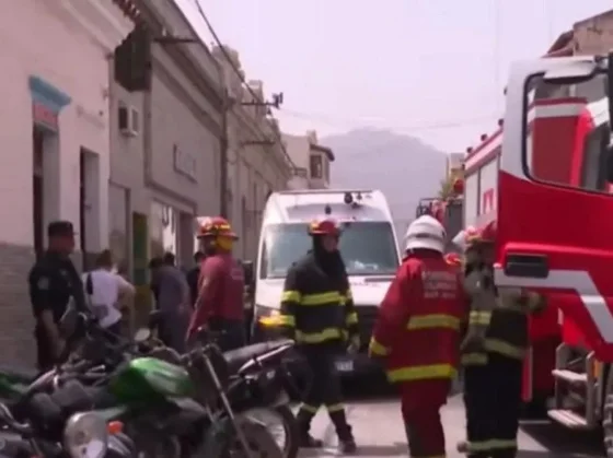 Se produjo un principio de incendio en una mercería del microcentro