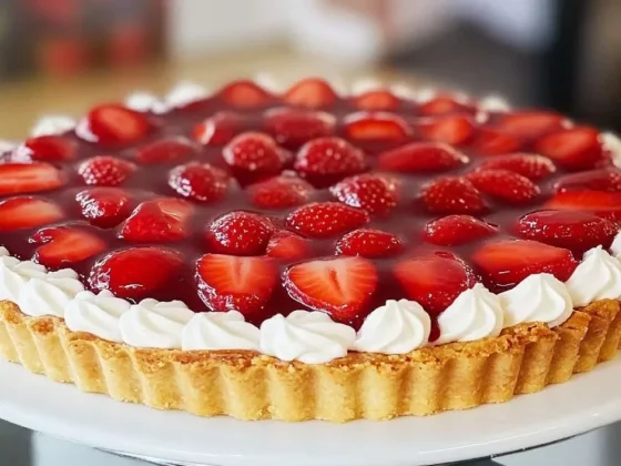 Tarta de frutillas, la receta riquísima con masa quebrada y relleno cremoso