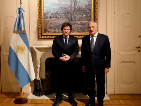 Milei recibió la visita del canciller de Italia y afinó la sintonía con Giorgia Meloni