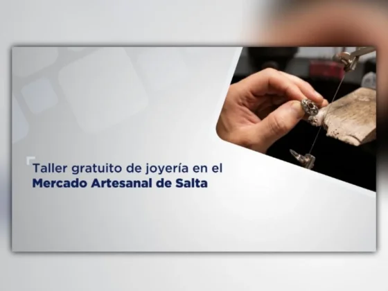 Taller gratuito de joyería en el Mercado Artesanal de Salta